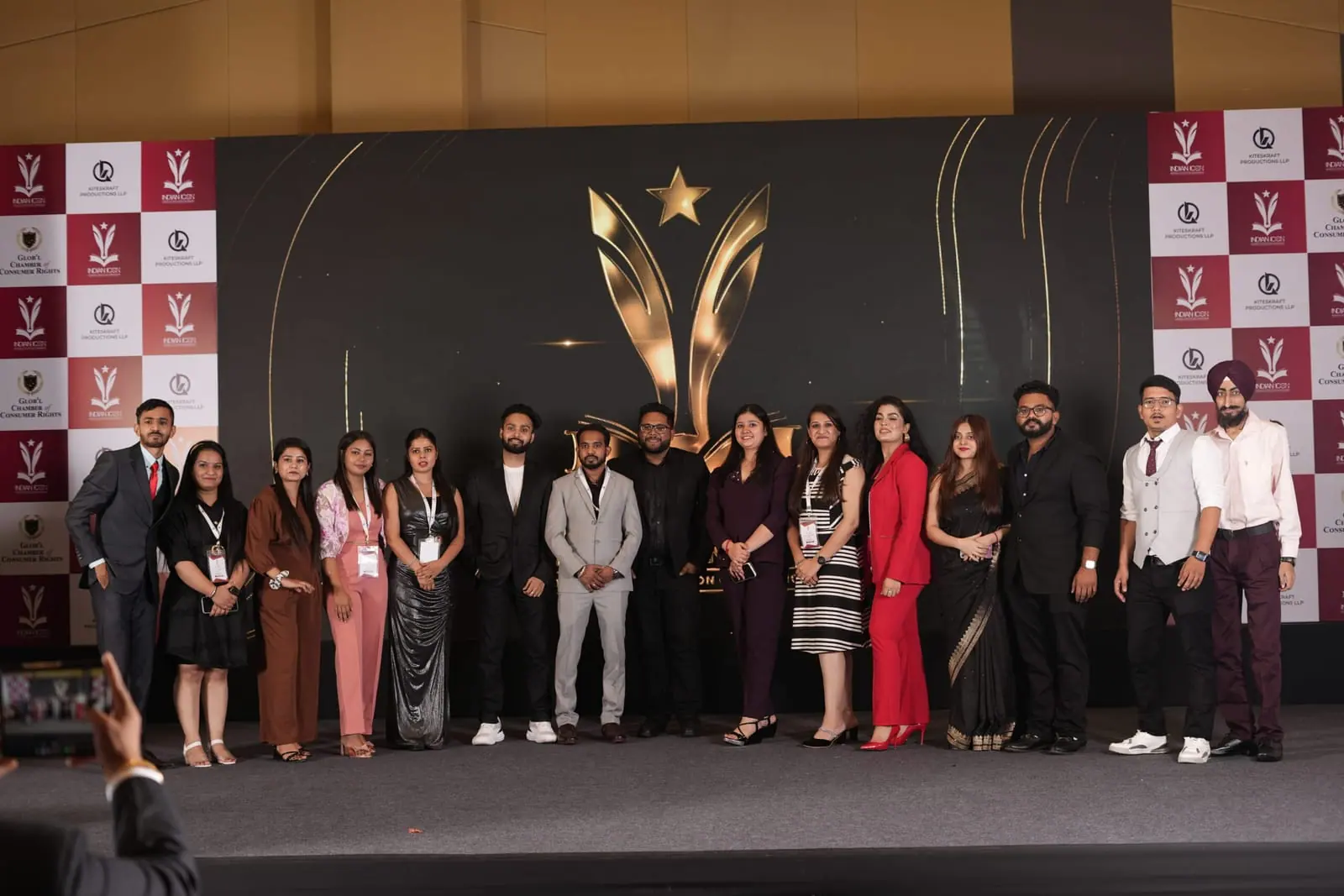 Kiteskraft Productions LLP team at an award ceremony