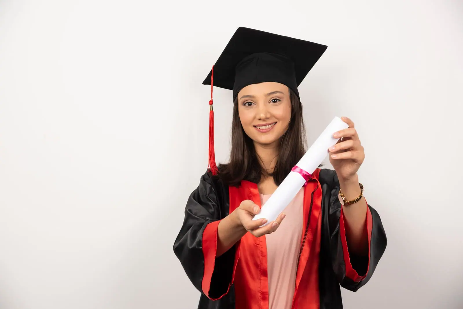 Graduate with diploma